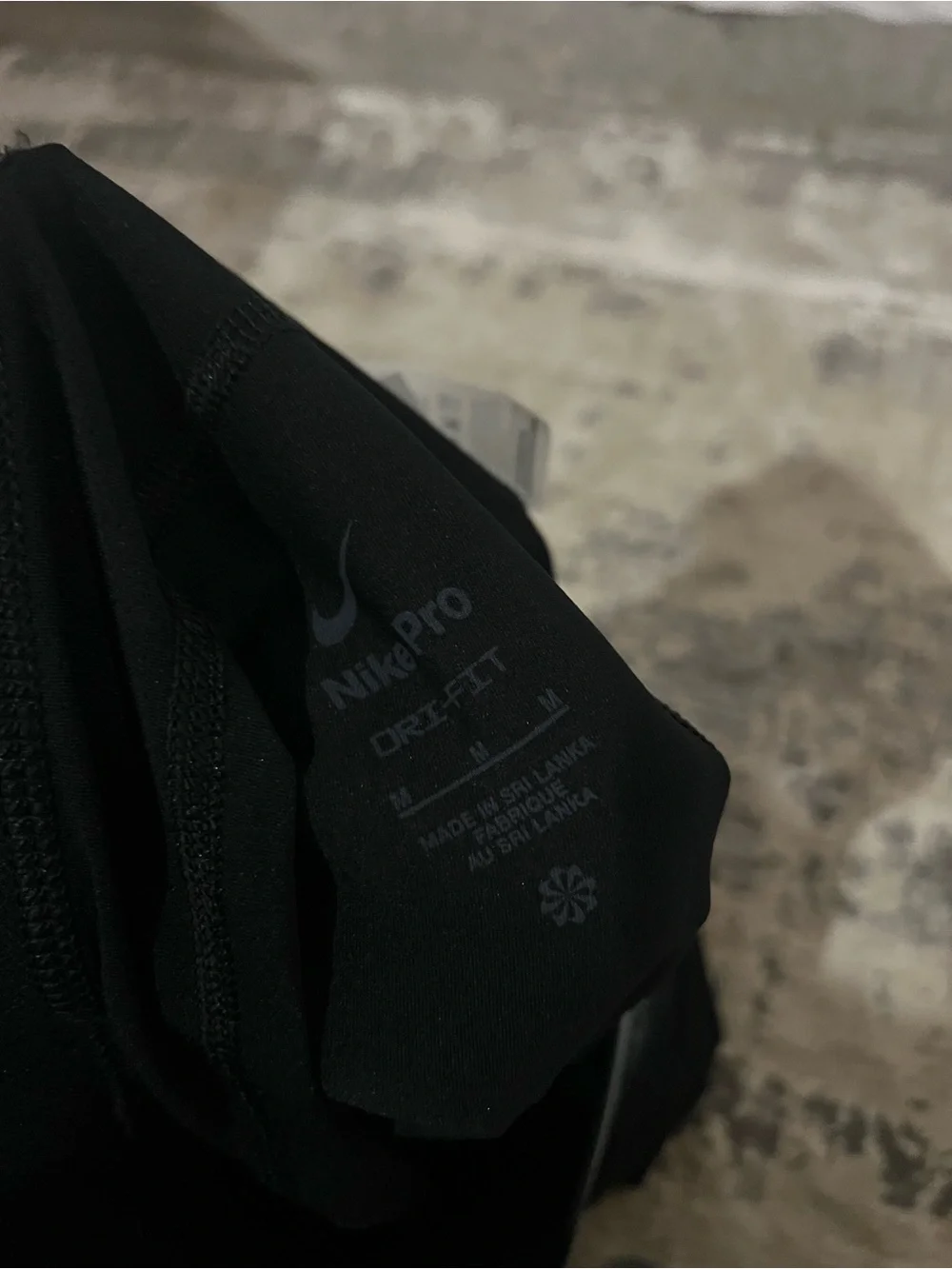 NWT Nike Black Pro Training Compression Bike Shorts Size Medium
